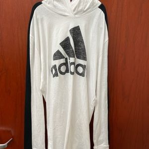 Adidas performance material hoodie.